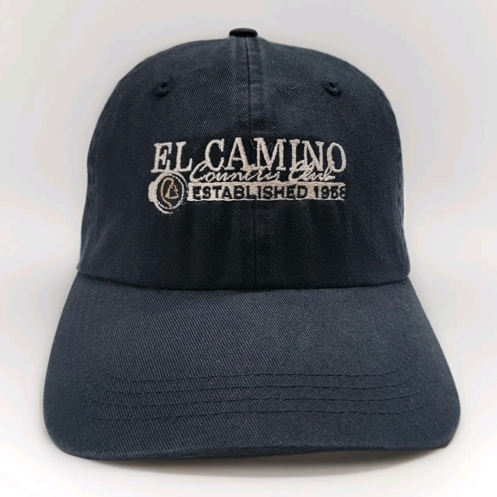 Ahead Vintage El Camino Country Club‎ Hat Oceanside CA Strapback Golf Cap Black